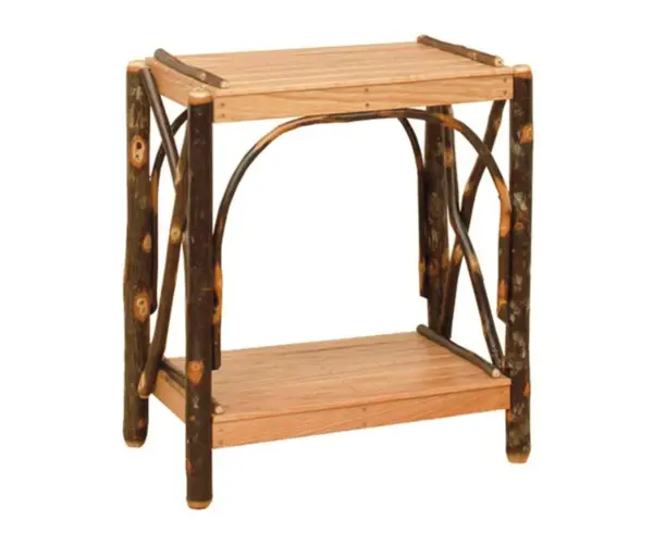 2 Tier End Table - Natural Legs