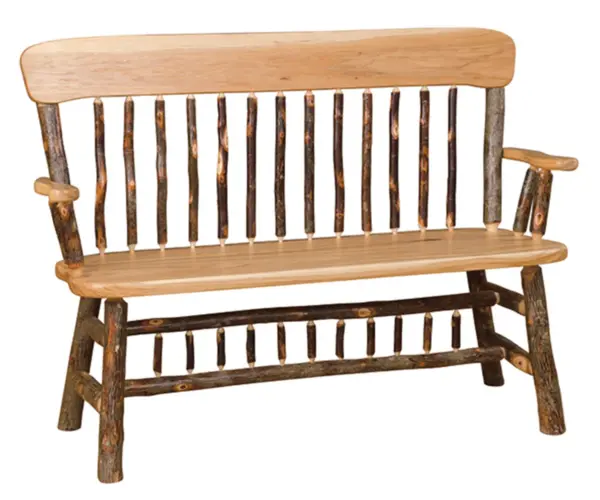 Panel Back Deacon Bench