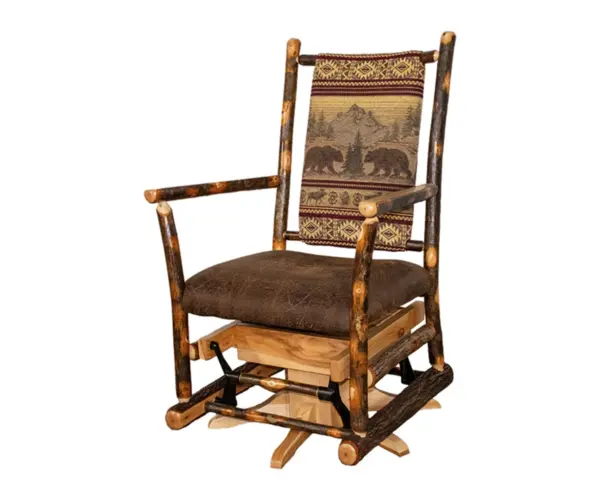 Straight Back Swivel Glider