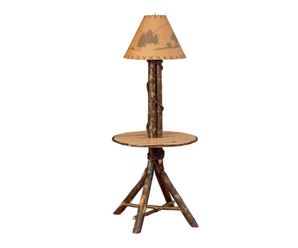 Round Table with Lamp