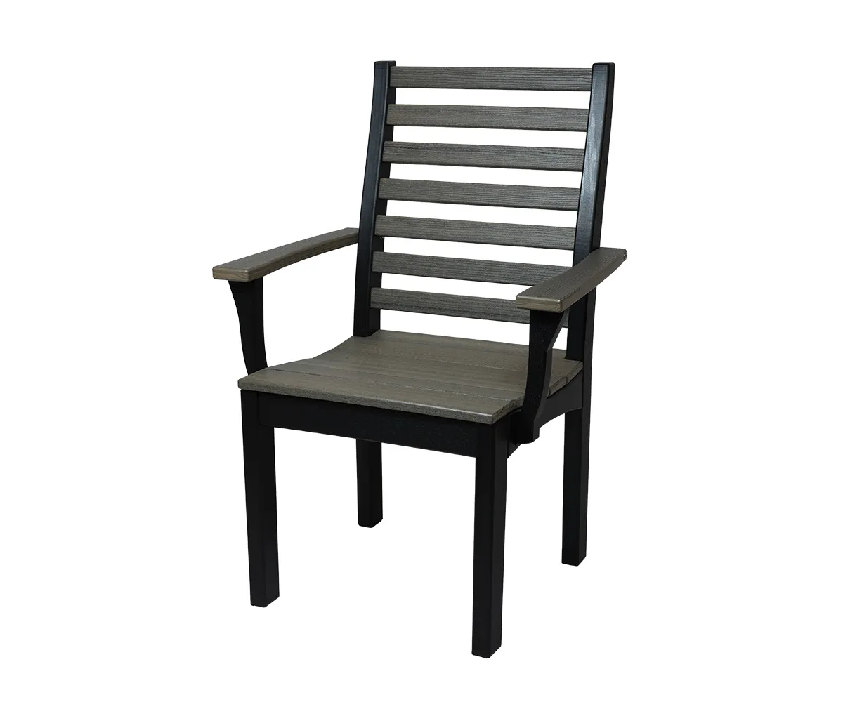 Ladder Back Dining Arm Chair