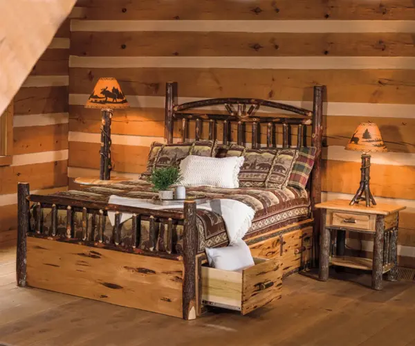 Hickory Storage Bed Collection