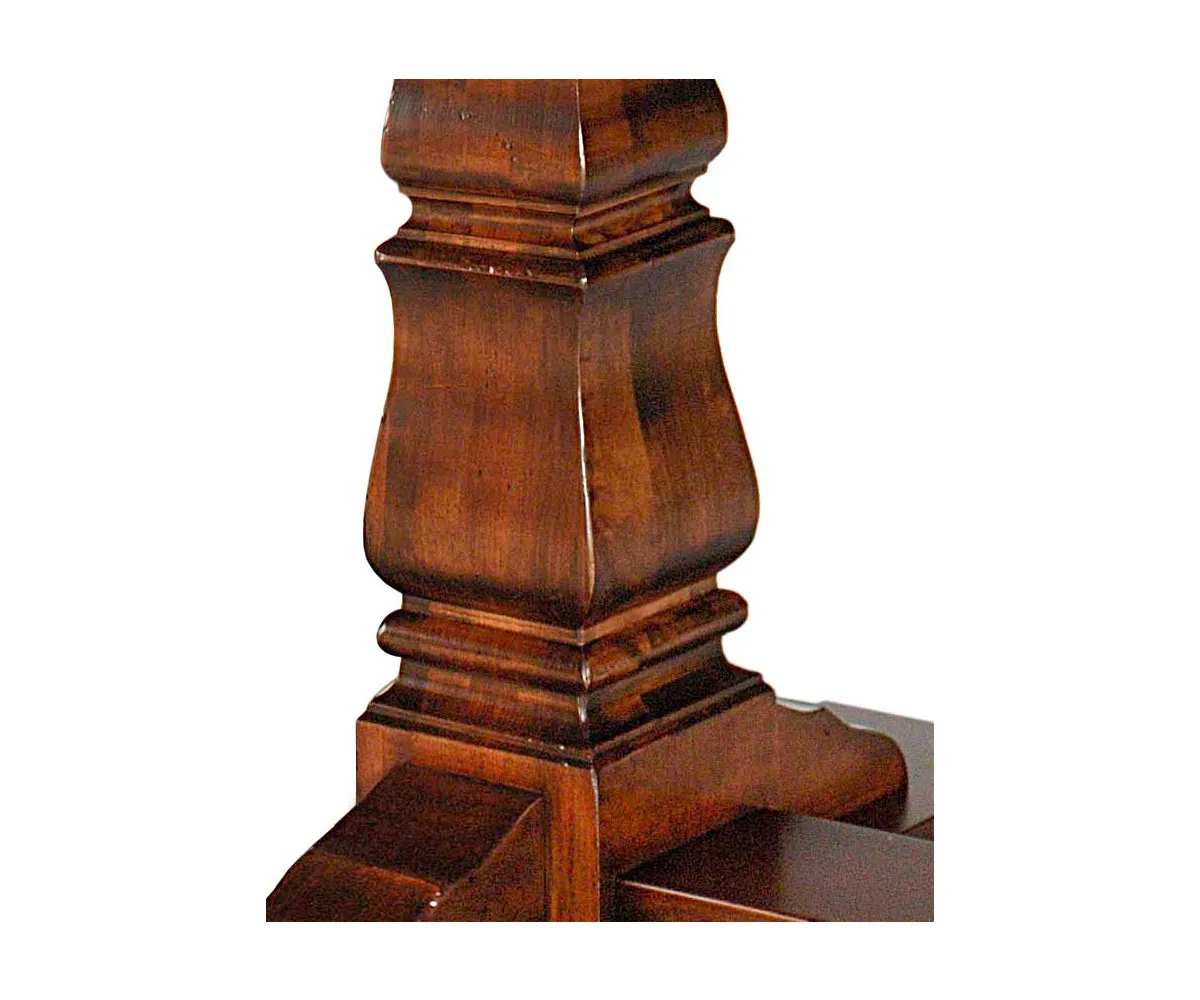 Provincial Cottage Dining Table With Breadboard Ends - Image 3