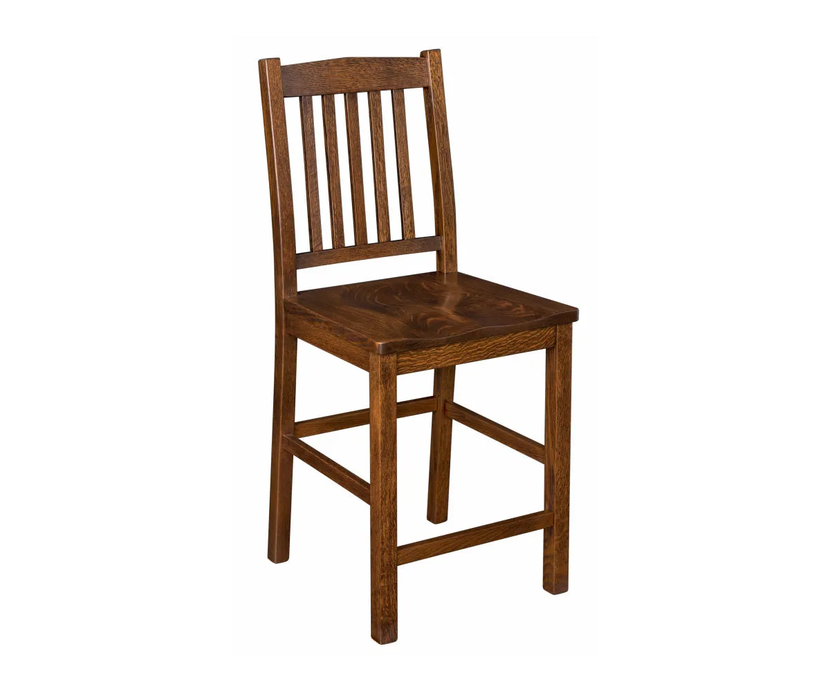 Mission 24" Stationary Bar Stool